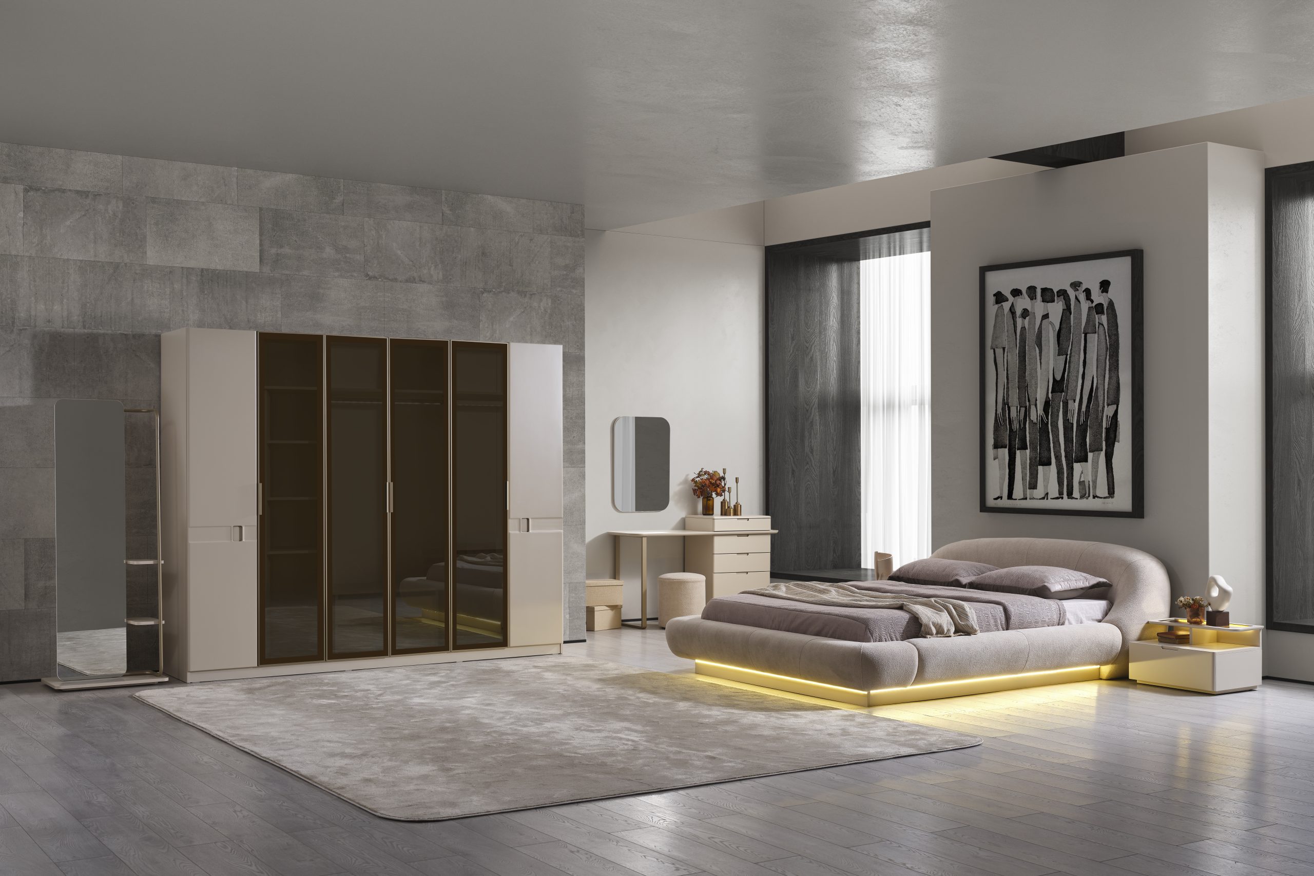 Lizbon Yatak Odası & Giyinme Dolabı - Görsel 10