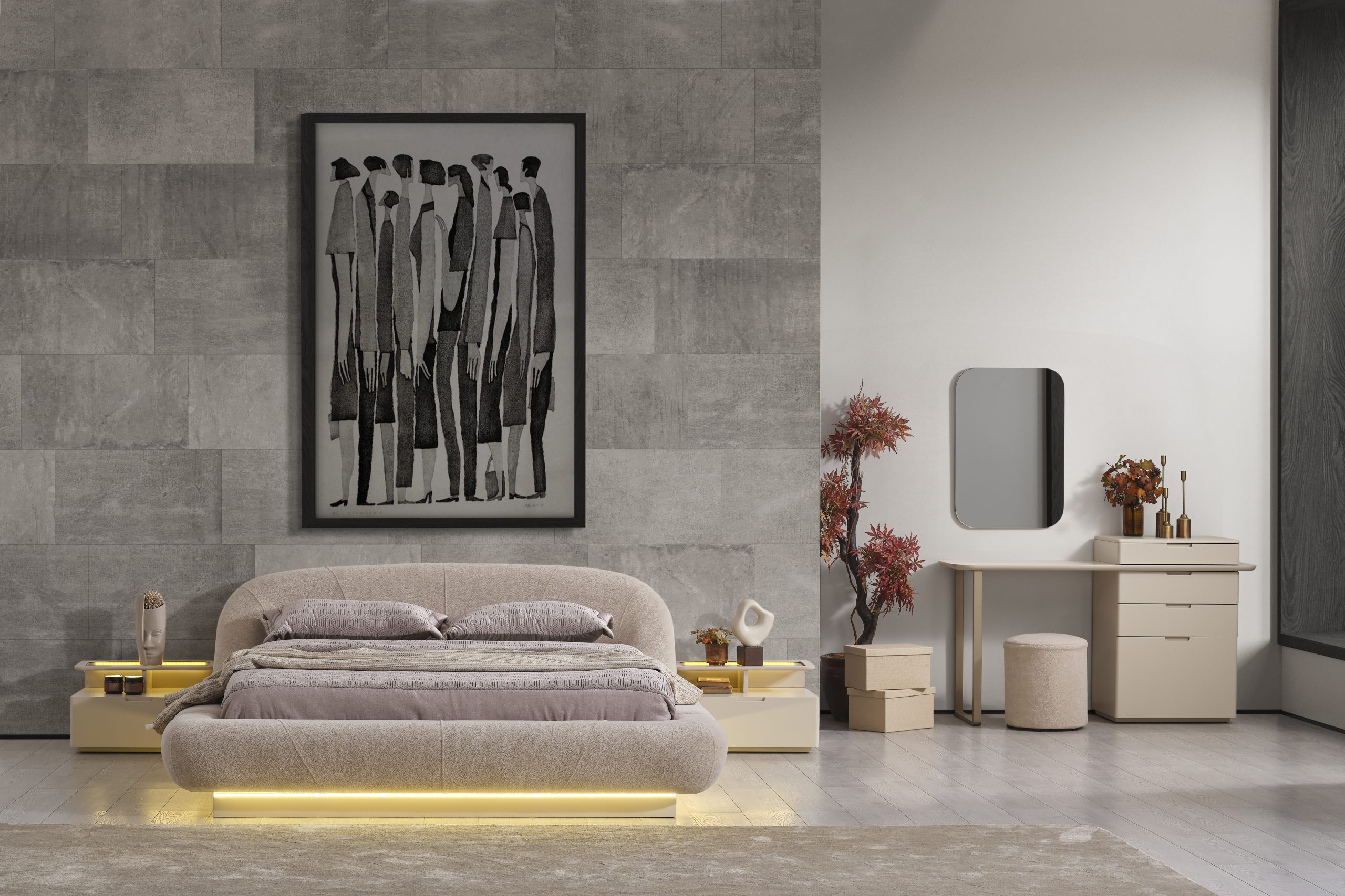 Lizbon Yatak Odası & Giyinme Dolabı - Görsel 9