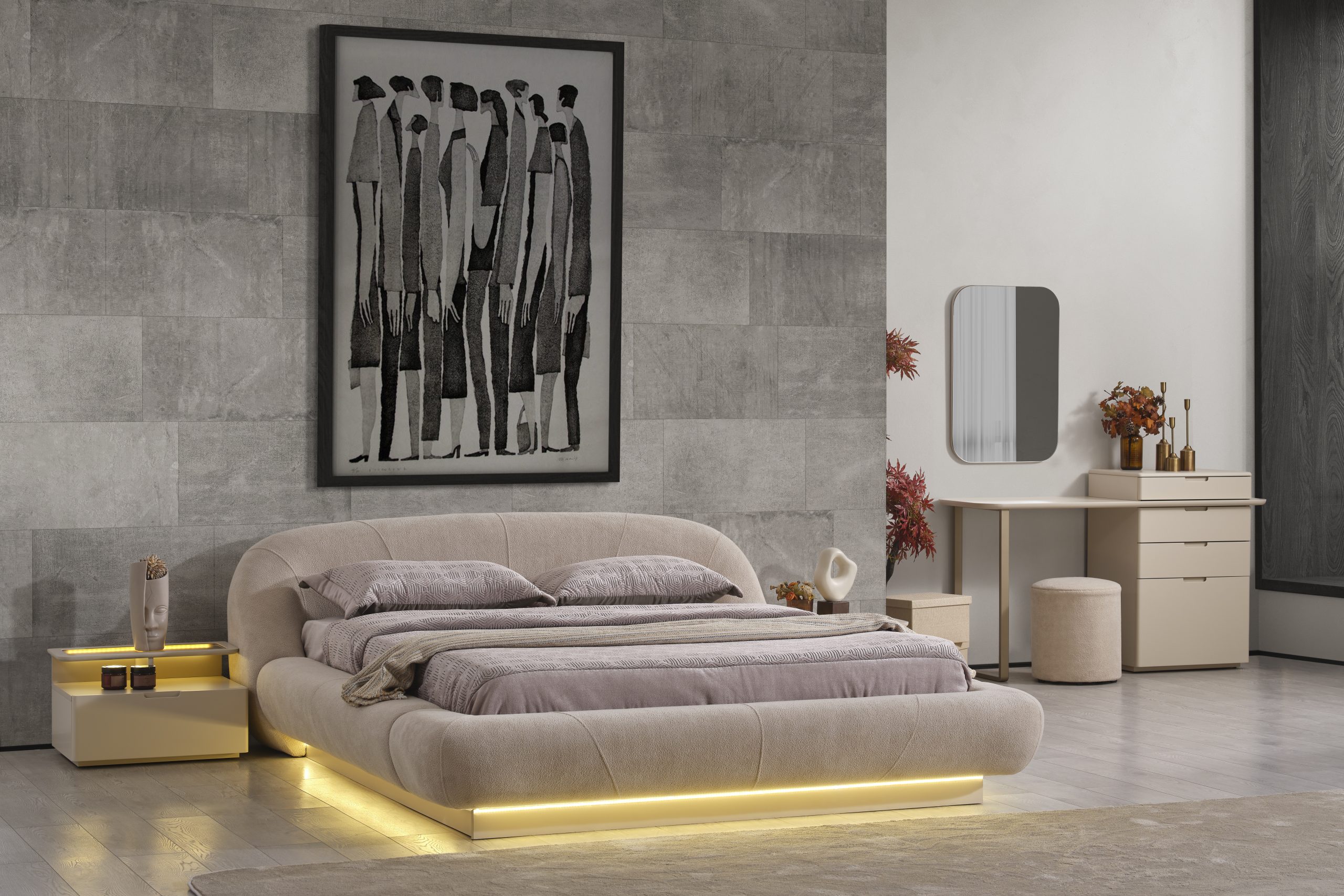 Lizbon Yatak Odası & Giyinme Dolabı - Görsel 6